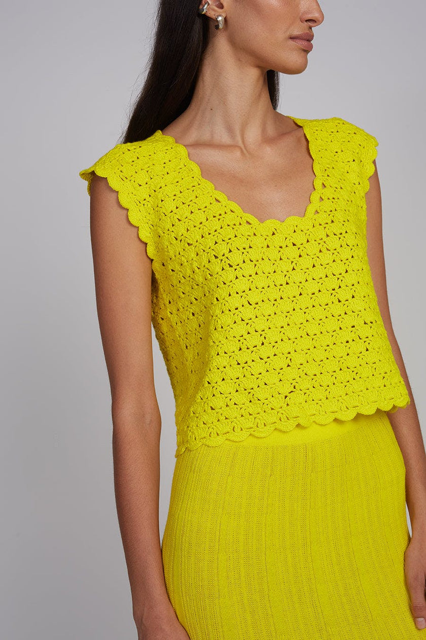 ZARIA CROCHET TOP | LIMONE | One Left!