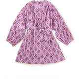 Women's Cuffed Sleeve Tunic Dress, Pink