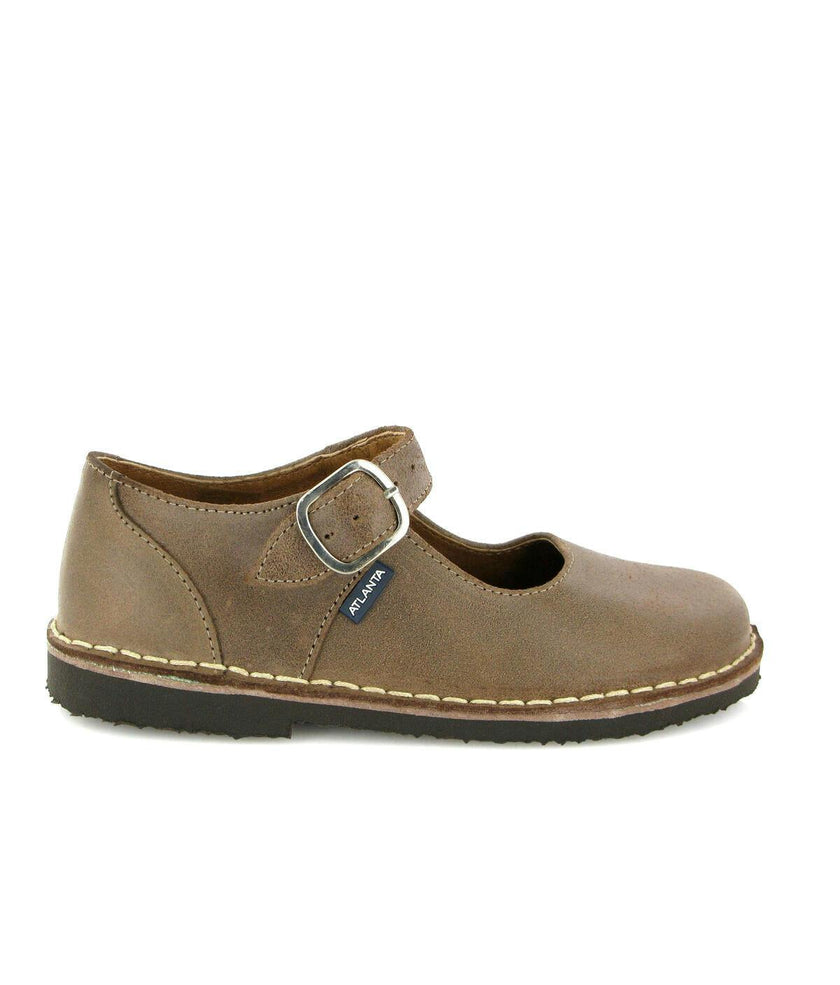 Leather Mary Jane Shoe, Brown
