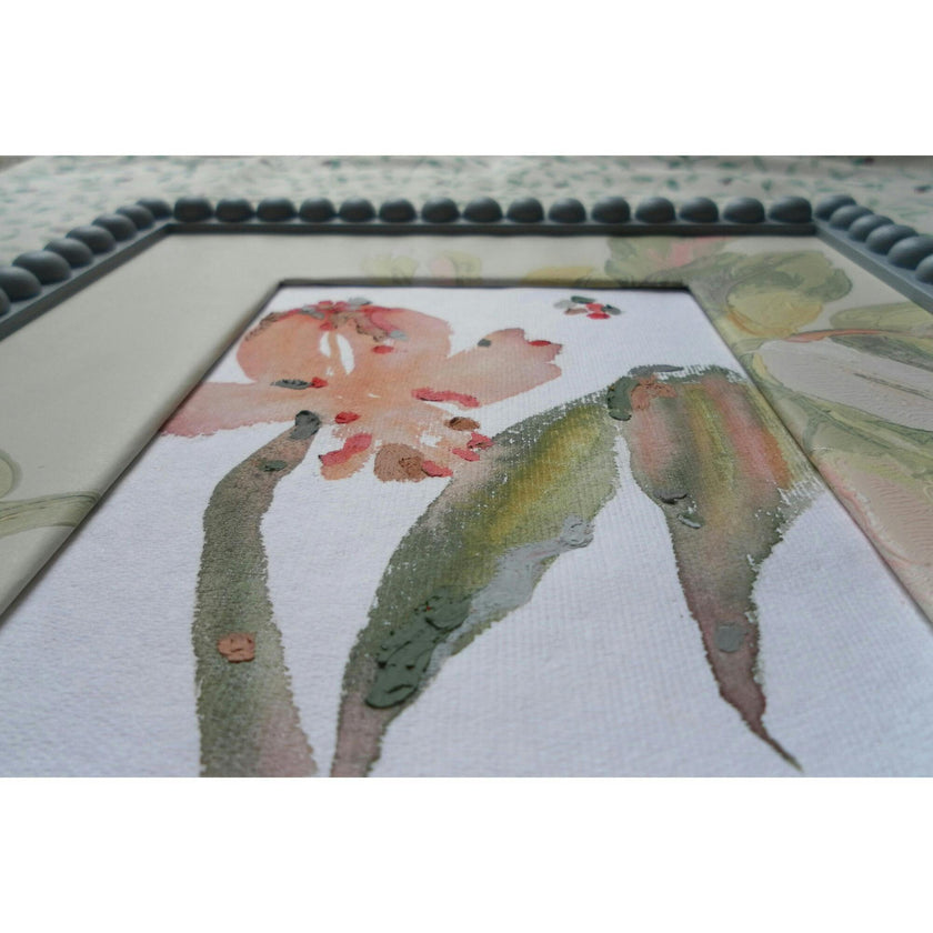 Slow Seeds No. 10 – Original Watercolor & Oil Pastel Painting