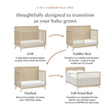 Babyletto Palma 4-in-1 Convertible Crib with Toddler Bed Conversion Kit
