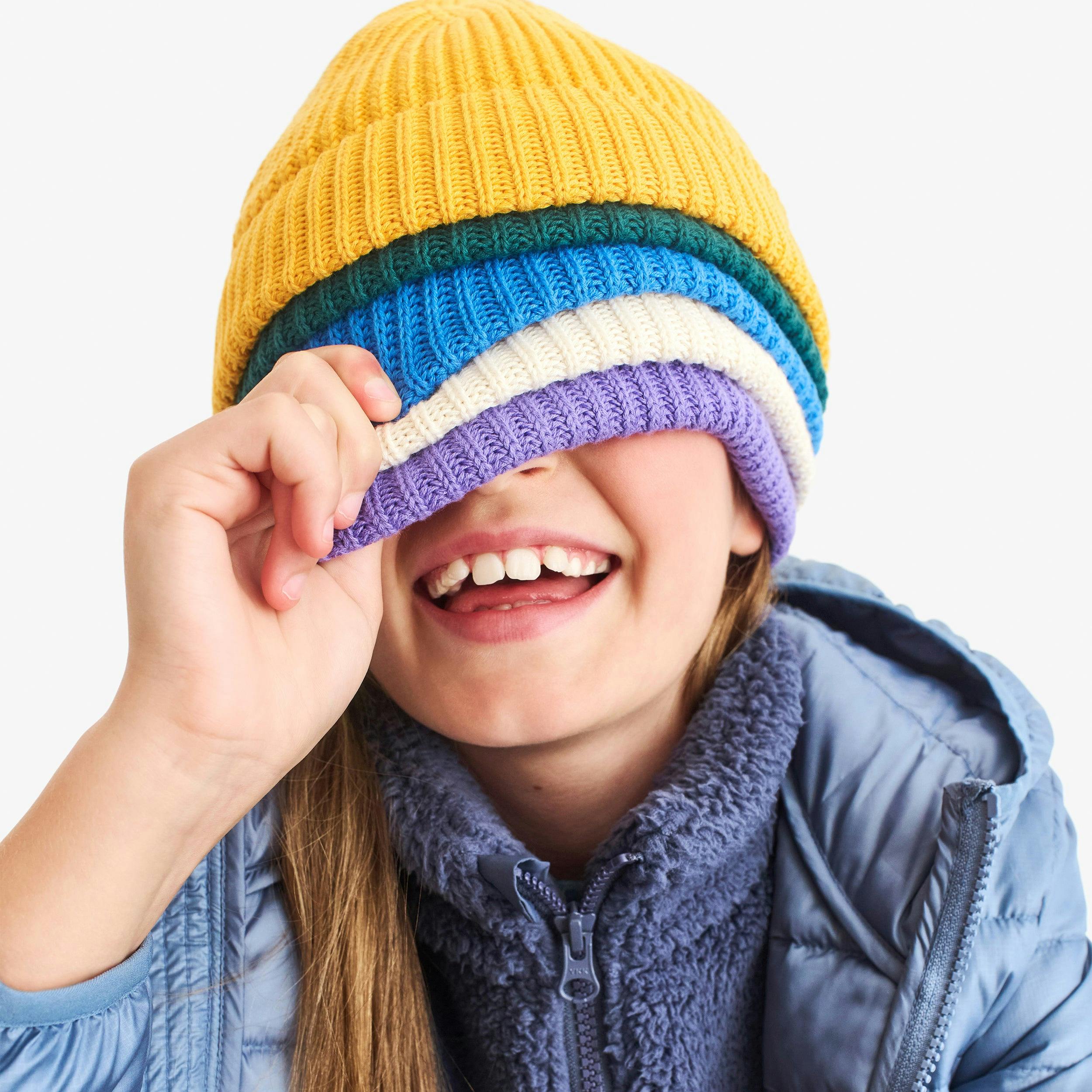 Kids cotton beanie