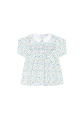 Blue Meadow Smocked Dress LS