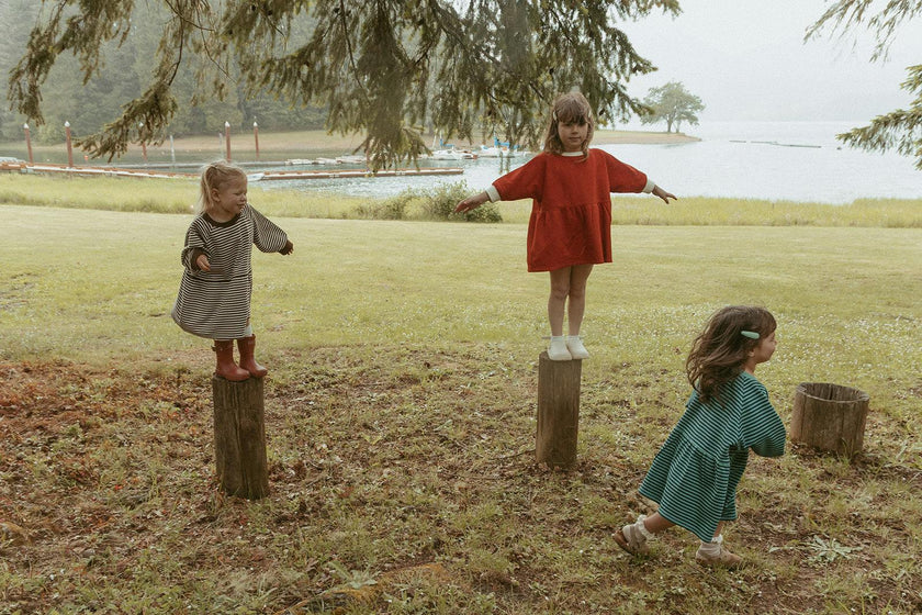 Kelsey Dress in Clay Red
