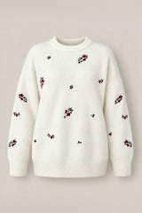 Ellis Sweater in Ivory Jubilant Bloom