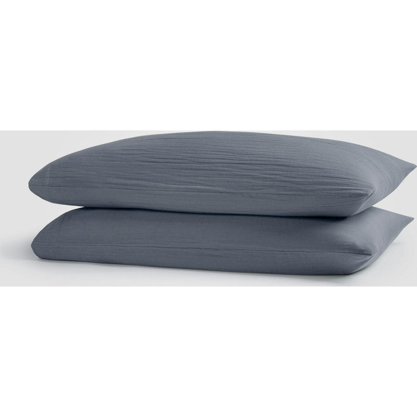 Oasis Crinkled Comfort 4-Piece Sheet Set, Blue