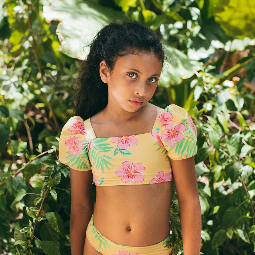 HIBISCUS AMARILLO - BUBBLE BIKINI
