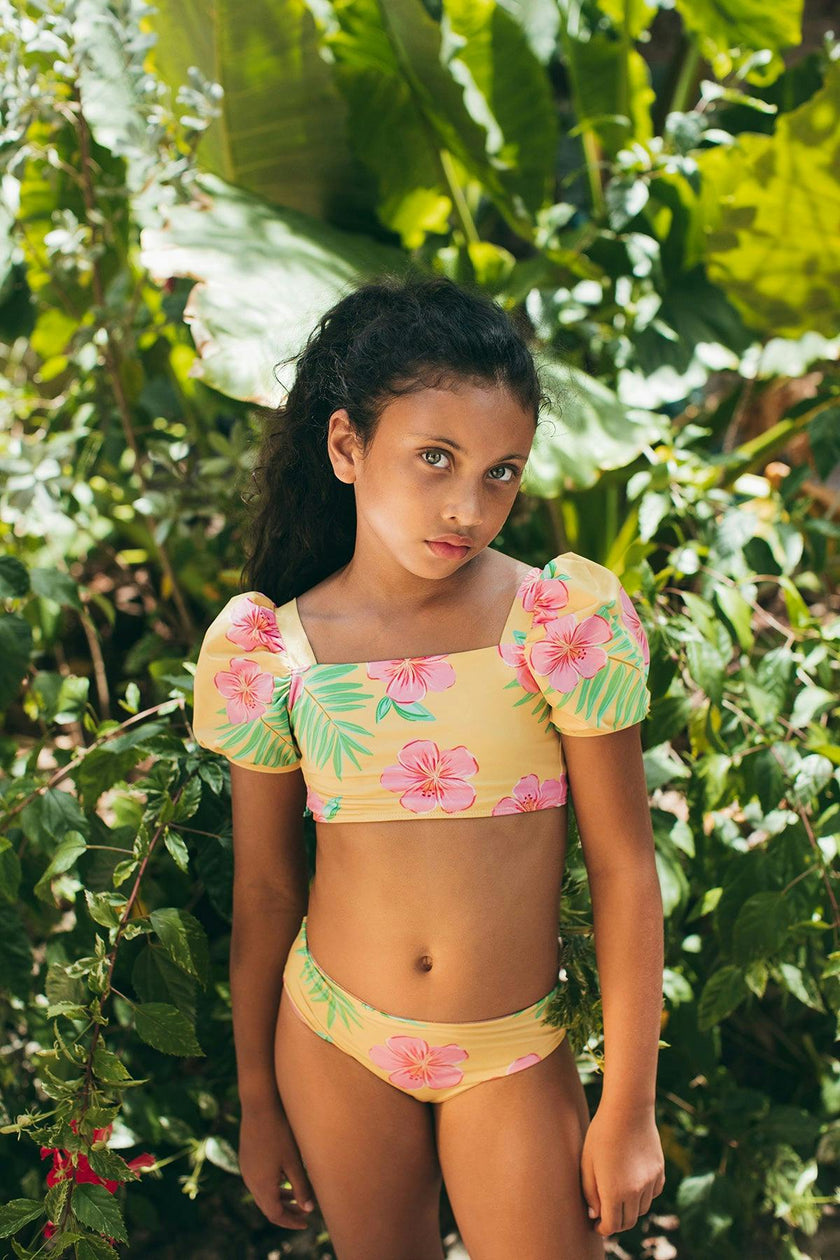 HIBISCUS AMARILLO - BUBBLE BIKINI