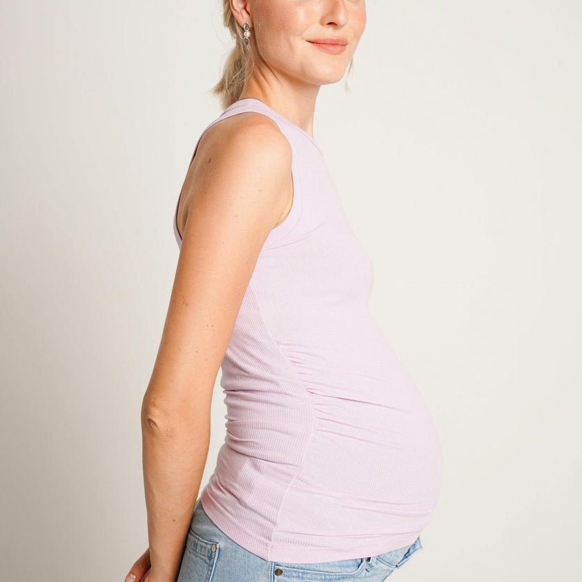 Women's The Ribbed Ruched Maternity Tank