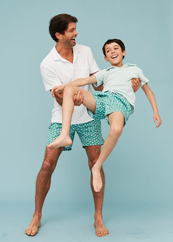 Green Puffer Fish Men's Swim Shorts