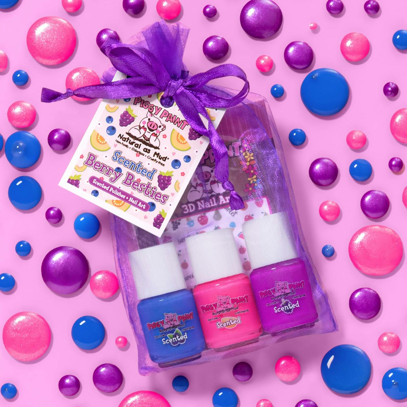 Scented Berry Bestie - Gift Set - Kids Non-toxic Nail Polish