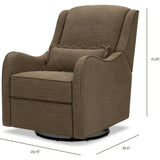 Devon Recliner and Swivel Glider in Performance Truffle Eco-Basketweave