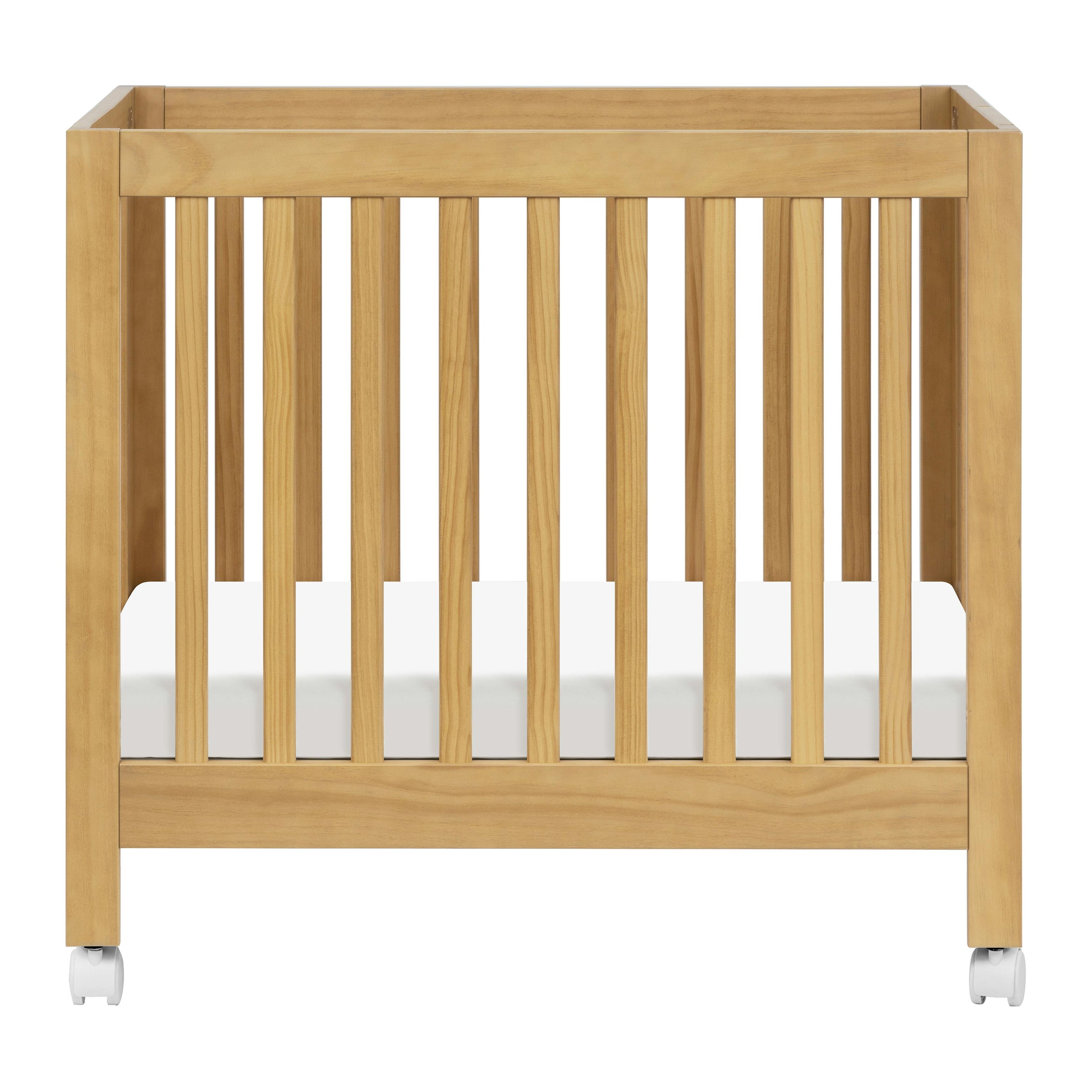 Origami Mini Crib in Honey