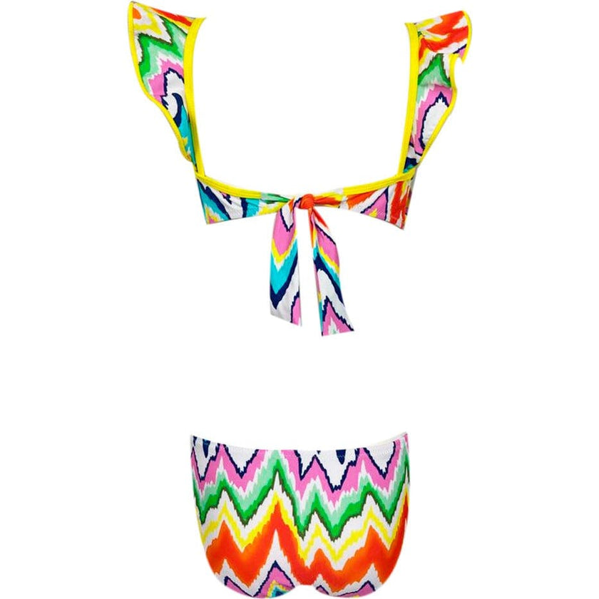 Akeno Sleeveless Ruffle Front Two-Piece Bikini