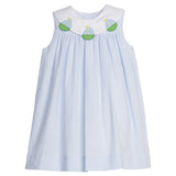 Bib Dress - Sailboats
