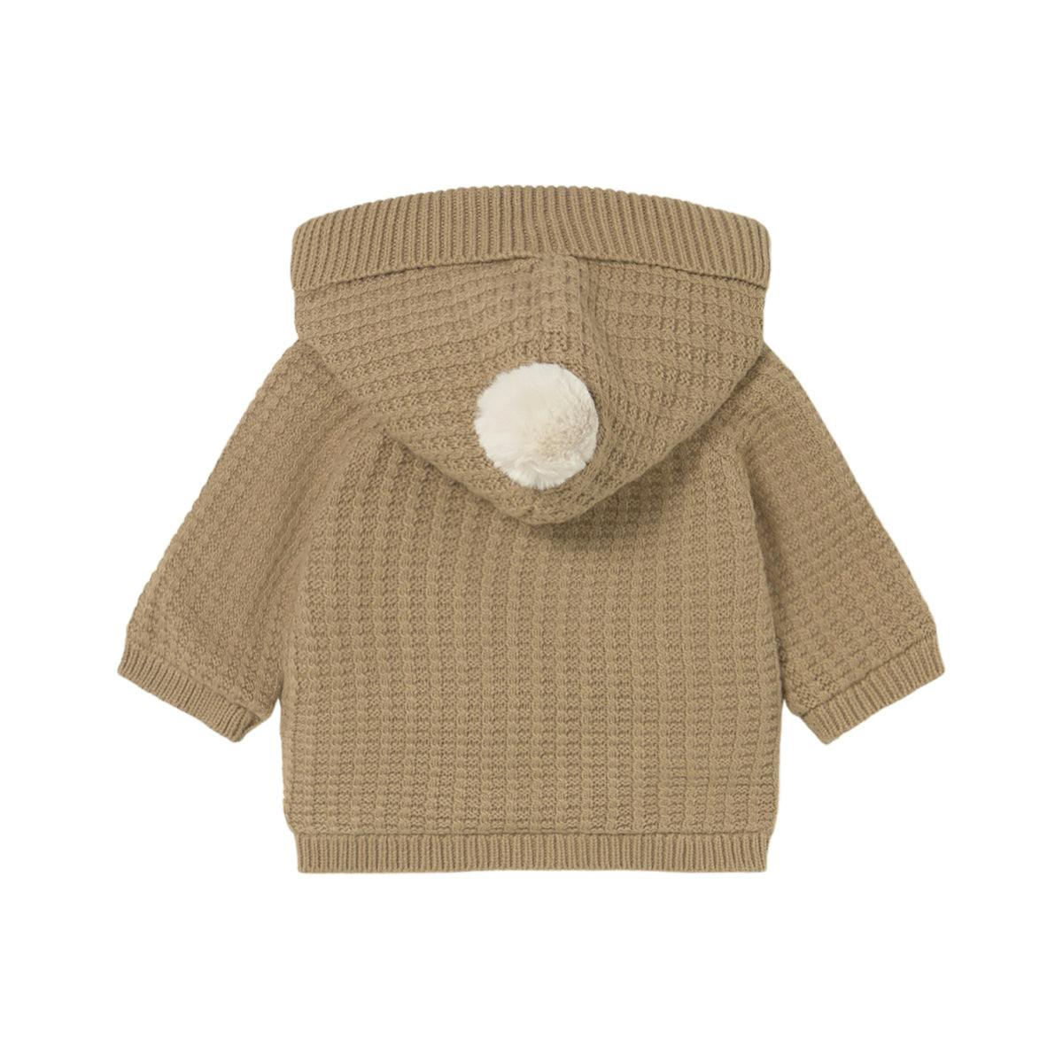 Newborn Boy Lined Knit Cardigan