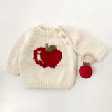 Cotton Crochet Apple Rattle Teether
