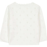 TARTINE ET CHOCOLAT Openwork Knit Baby Cardigan - White
