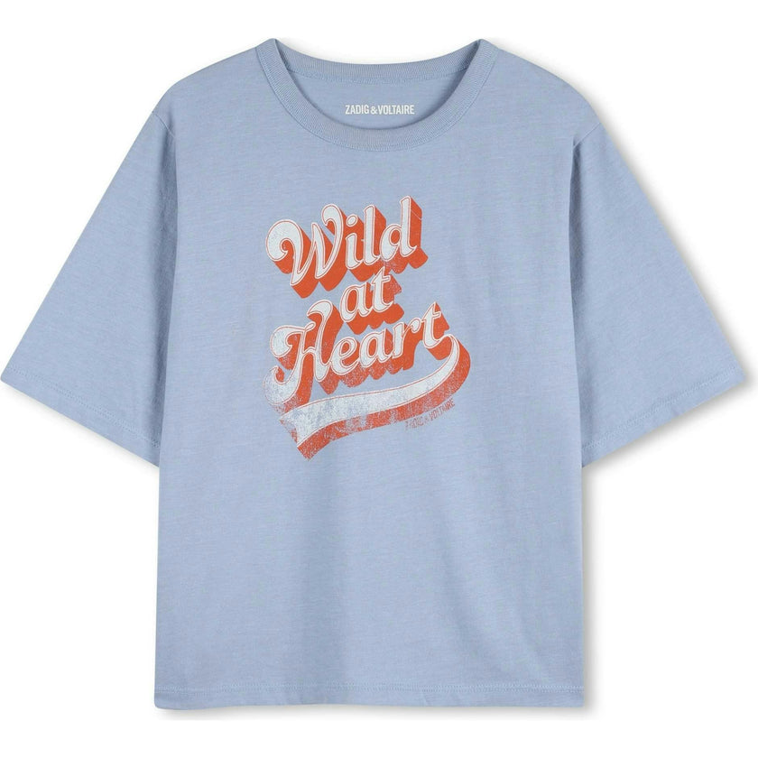 ZADIG & VOLTAIRE Wild at Heart T-Shirt - Pale Blue
