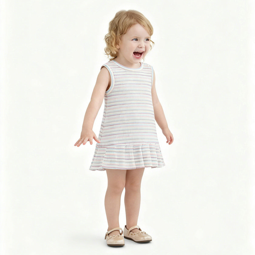 Pink Stripe Bunny Dress