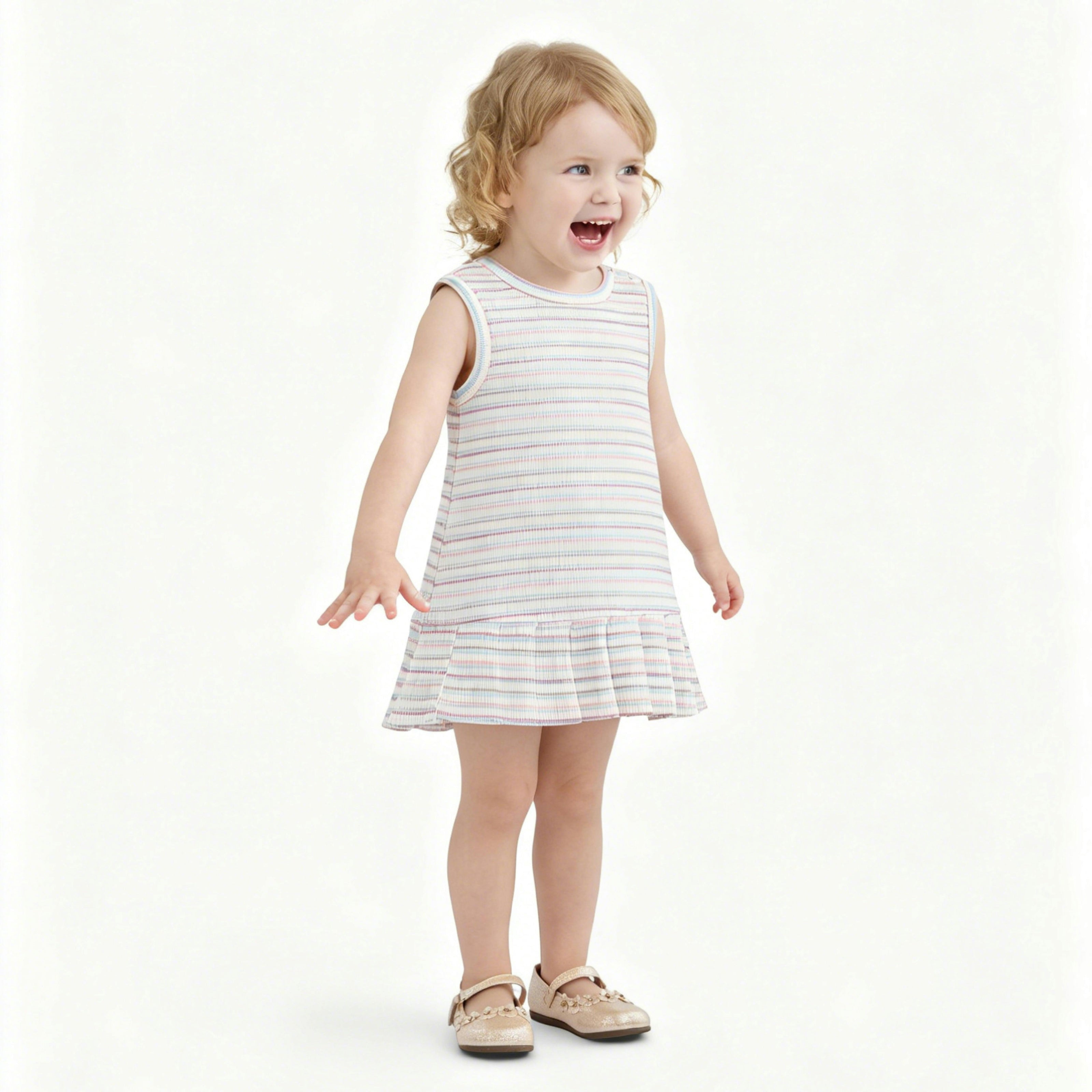 Pink Stripe Bunny Dress
