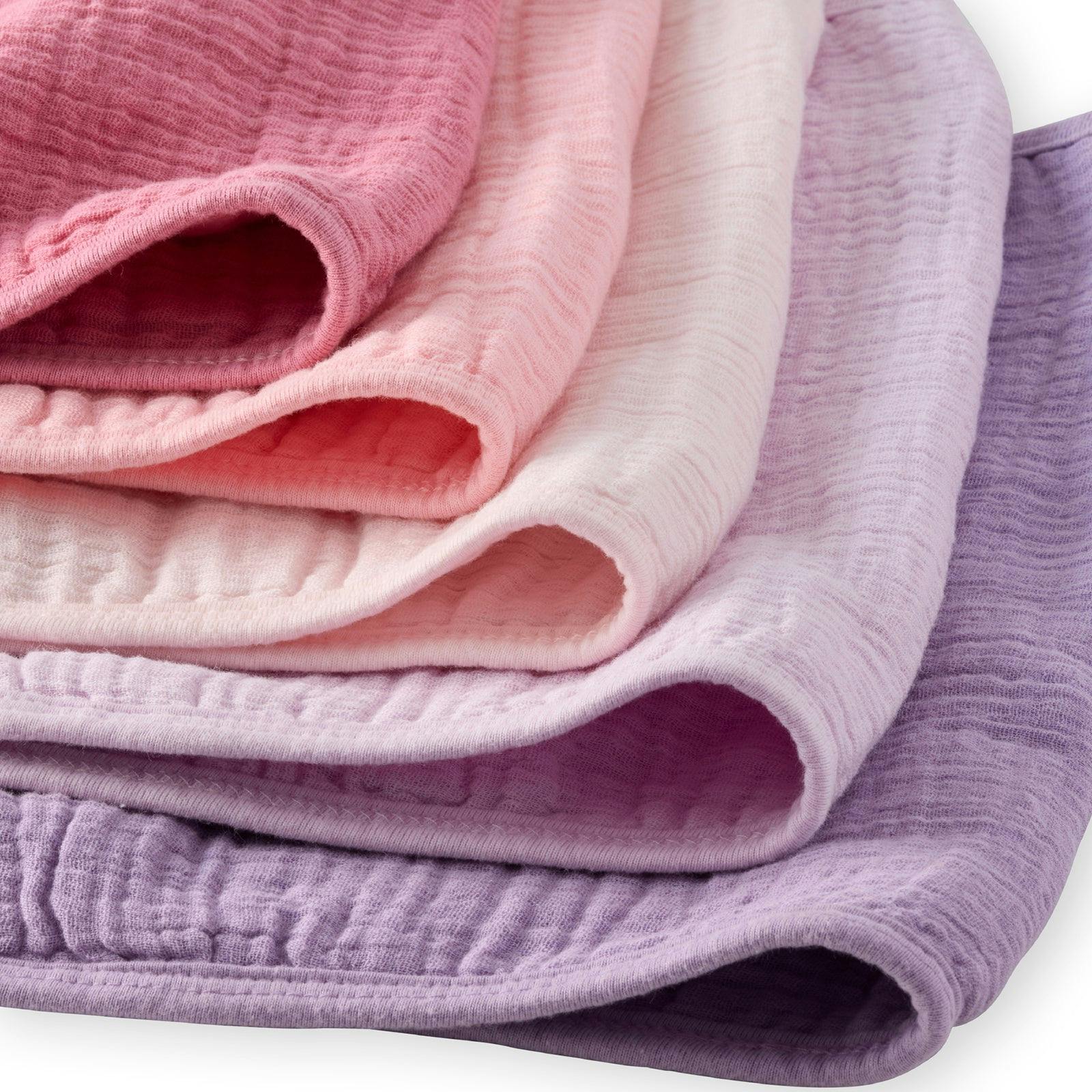 RILEY 5-Pack Crinkle Muslin Burp Cloths