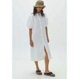 Bubble Linen Dress - Off White