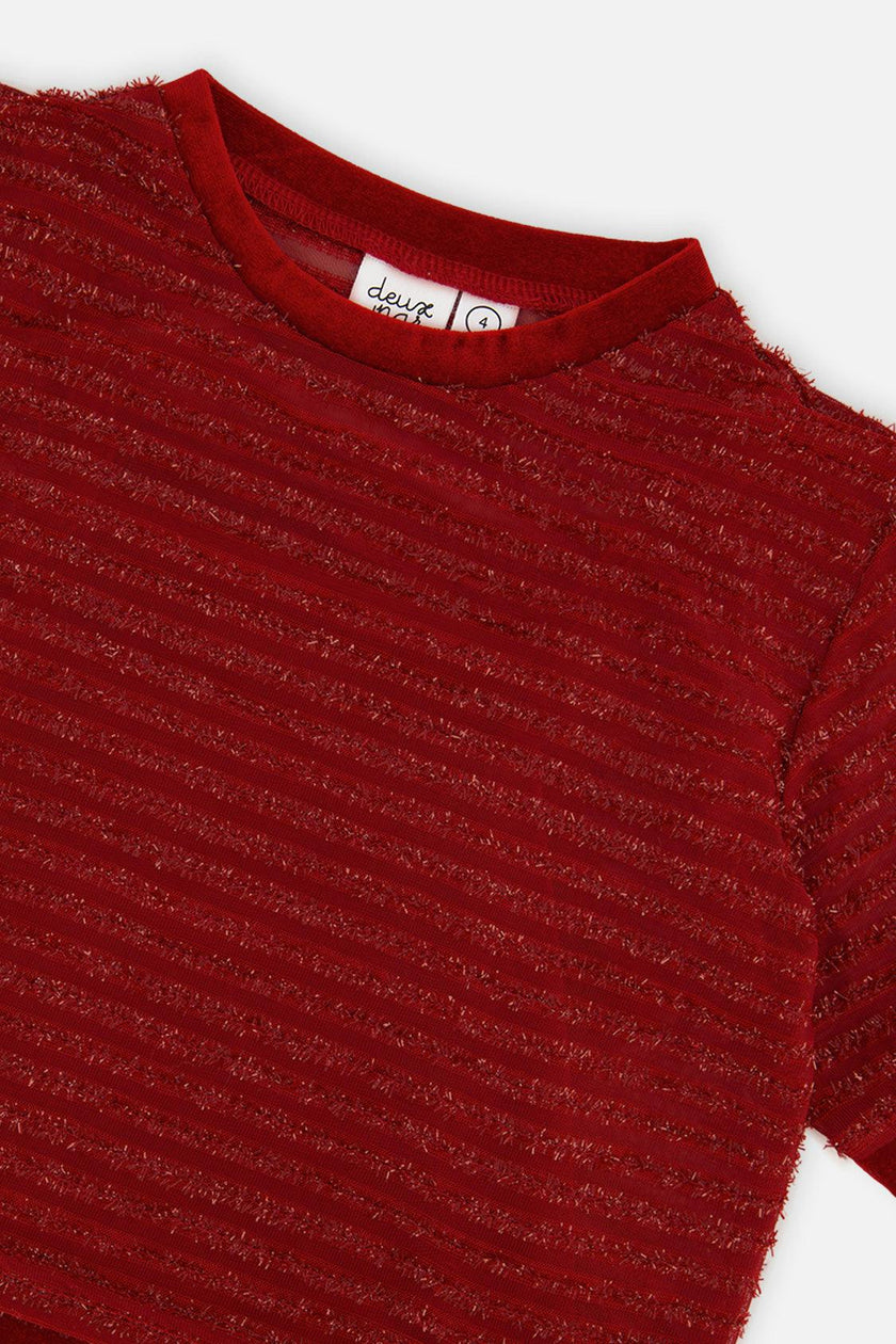 Fake Layering Top & Cami Red