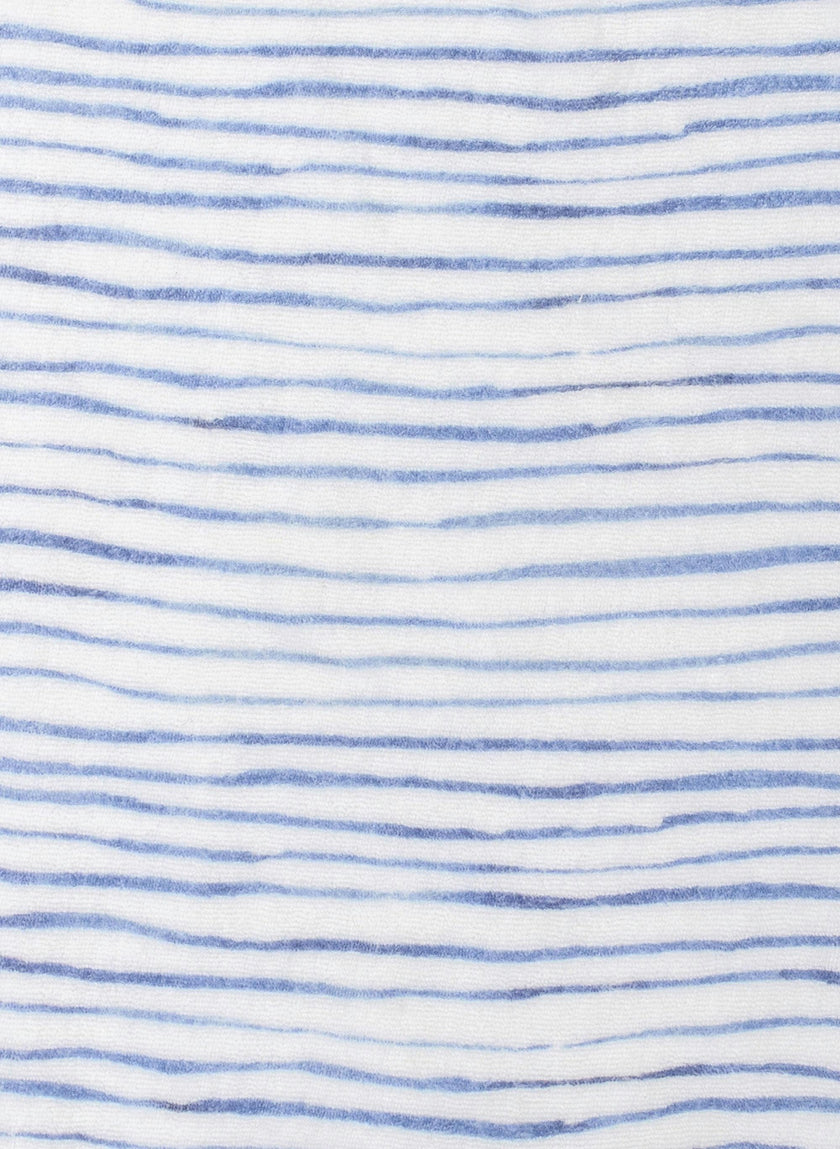 Walker Terry Romper - Wave Stripe