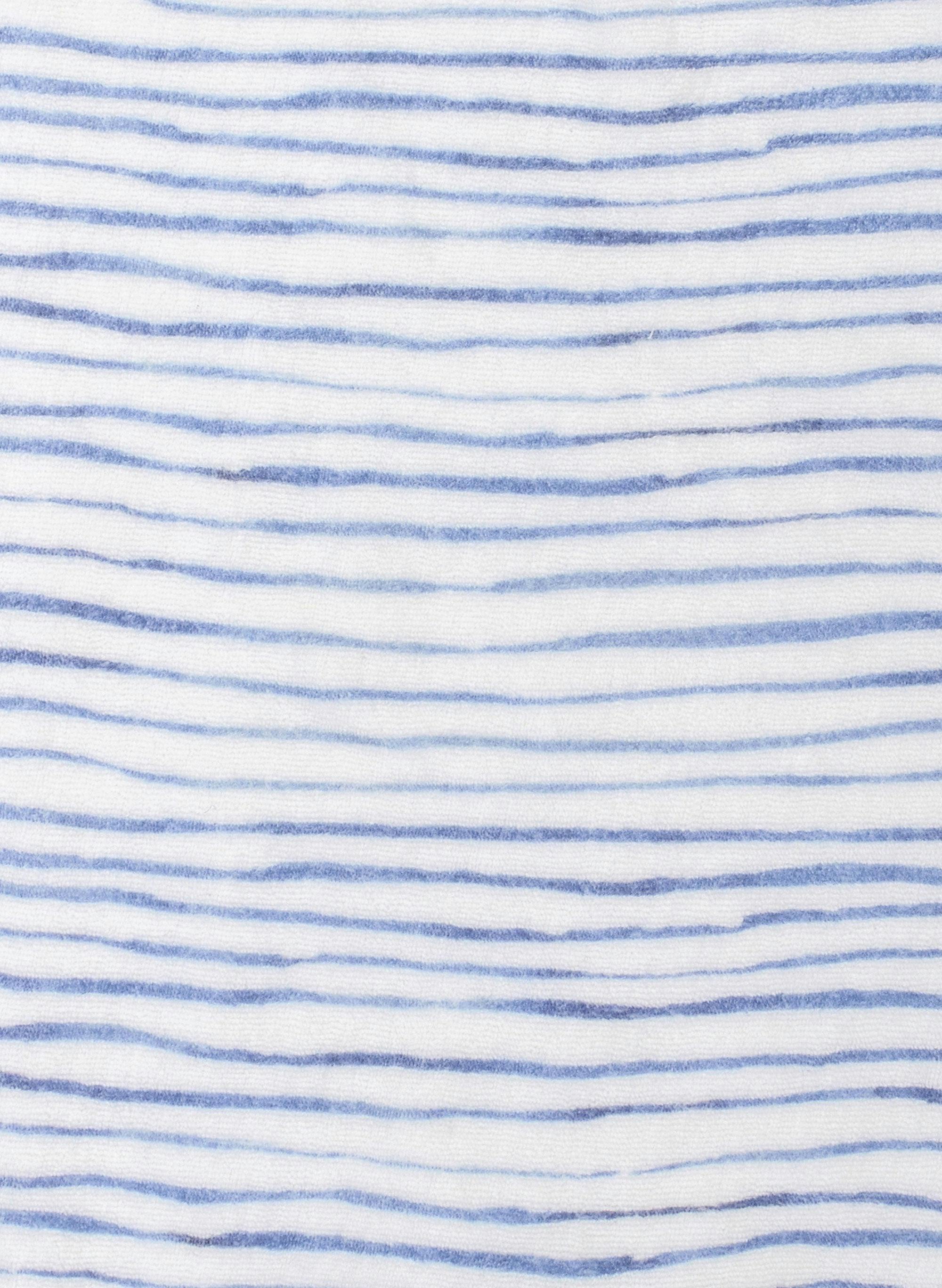 Walker Terry Romper - Wave Stripe