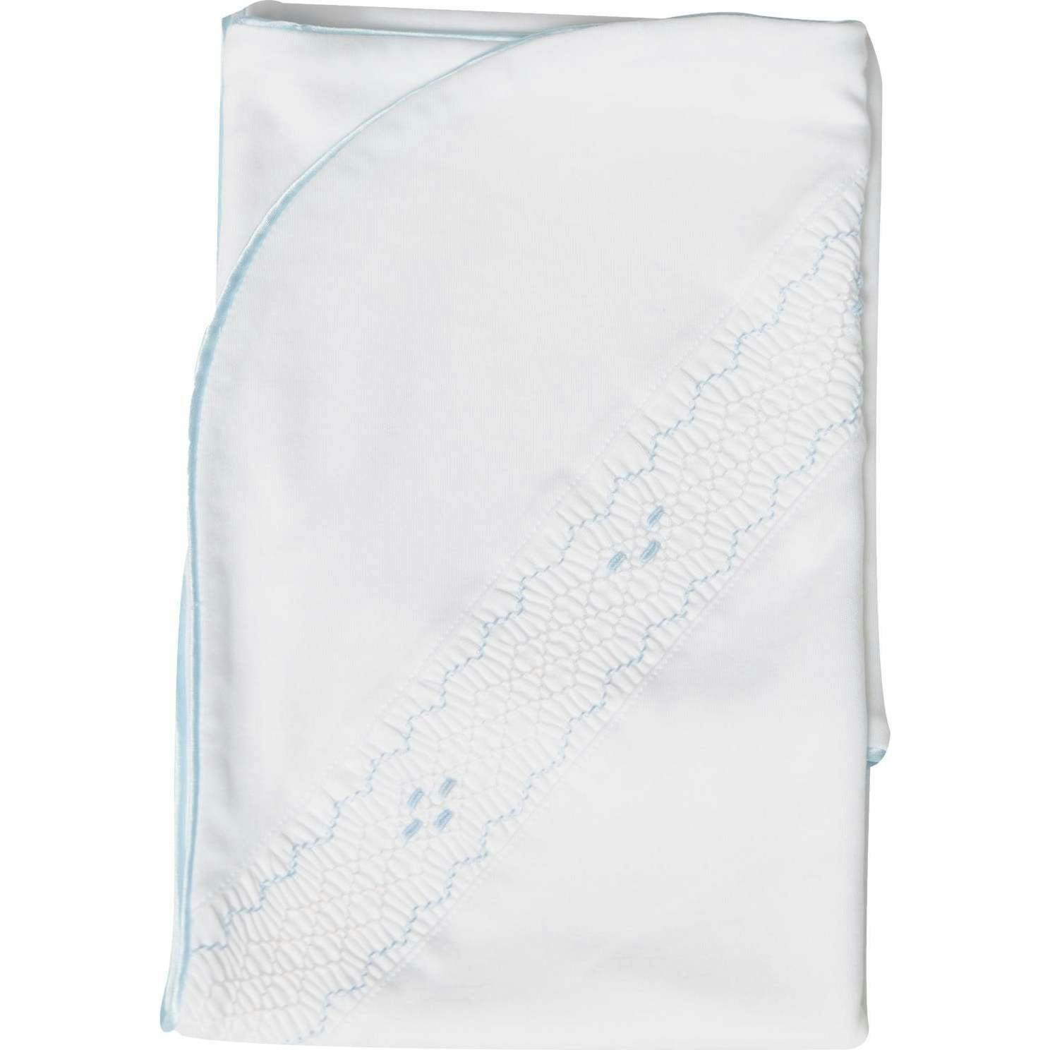 Nella Smocked Boy Blanket Blue Smocked