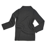 Rib Mock Neck Long Sleeve Top