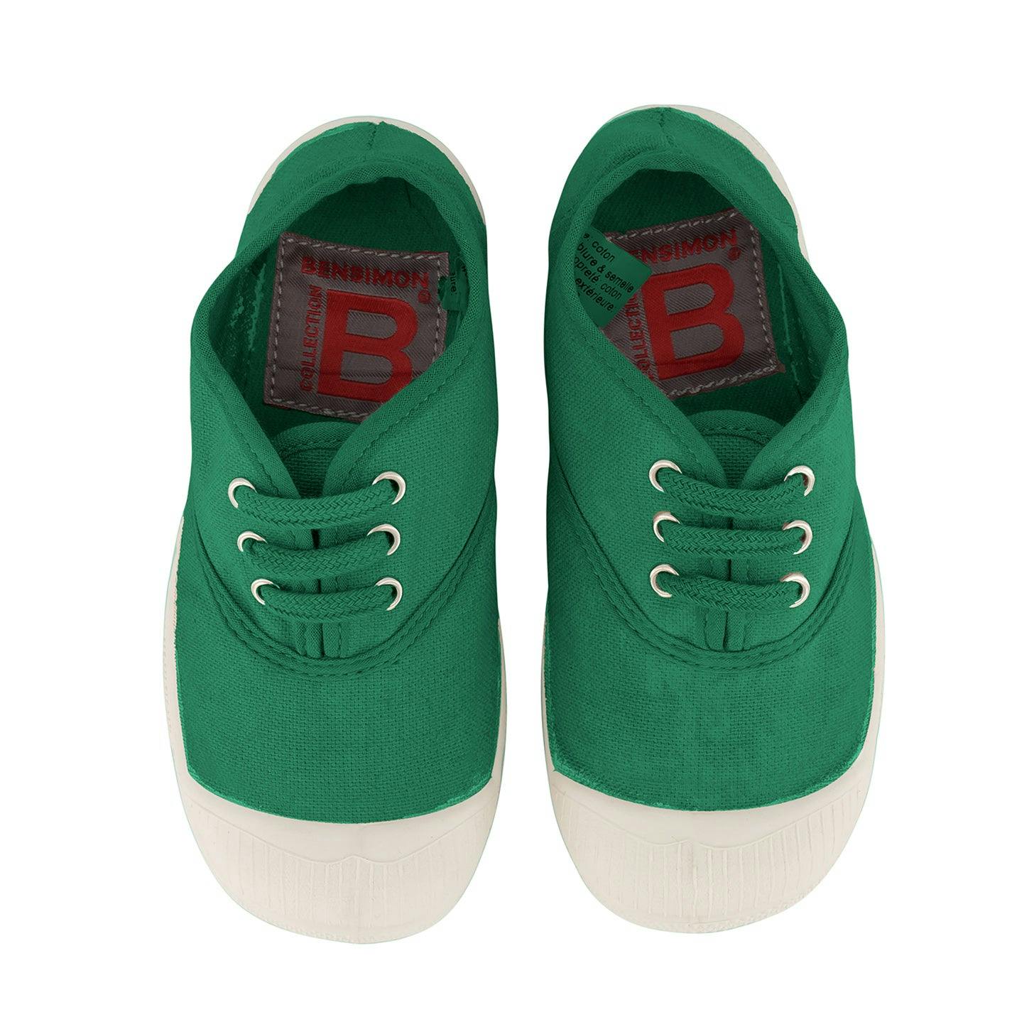 BENSIMON Kids -  Laces Tennis Shoes - Hummingbird Green