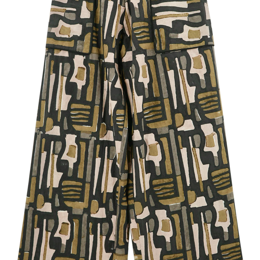 Tivot Pant in Olive Labyrinth