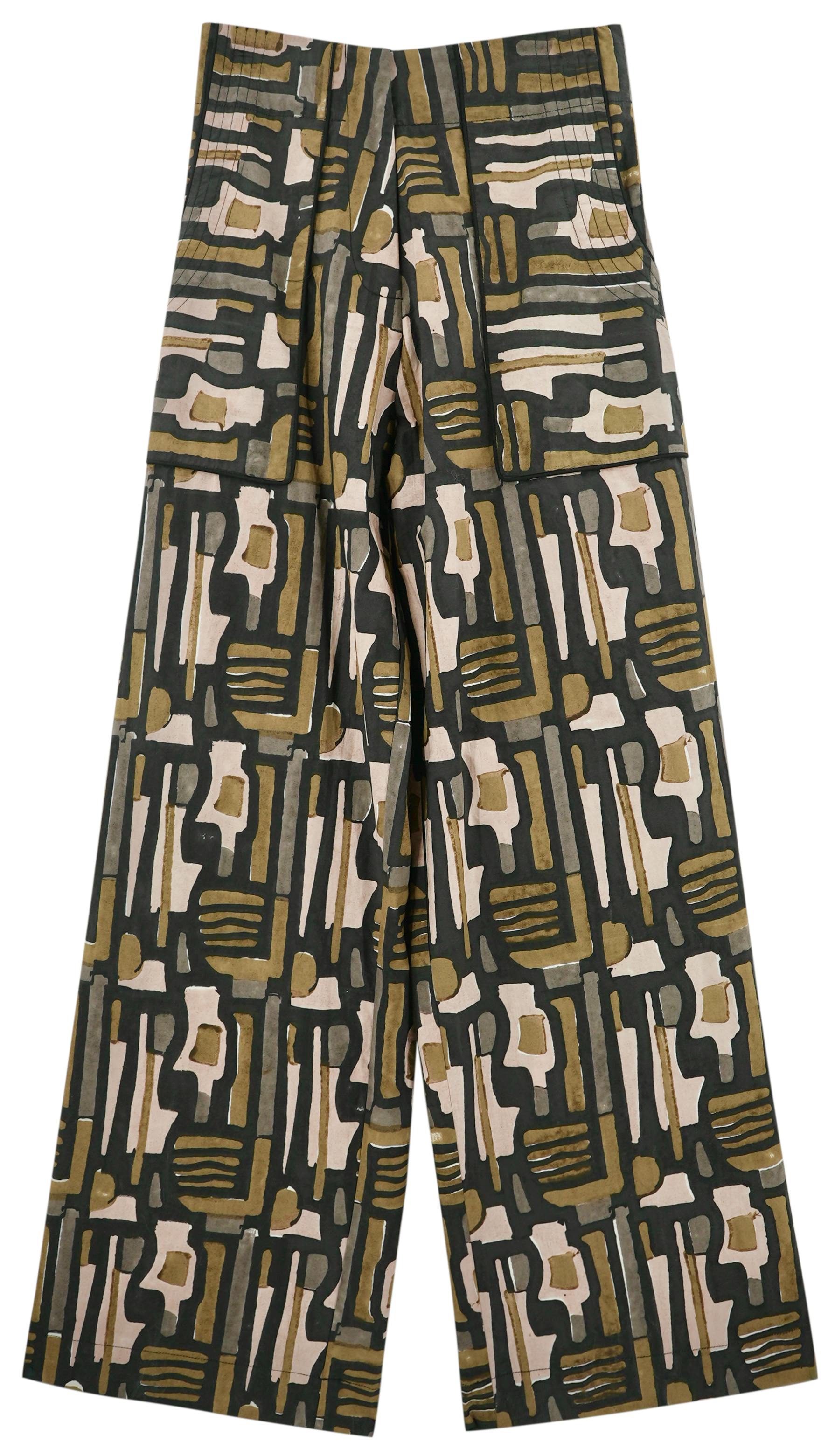 Tivot Pant in Olive Labyrinth