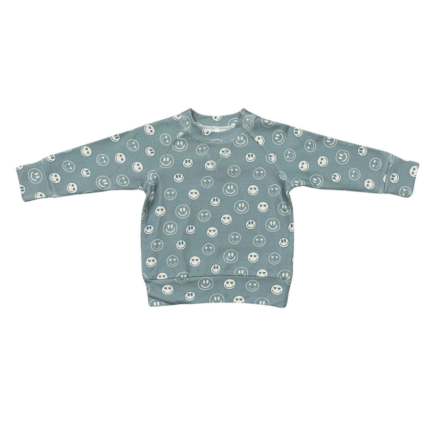 Boys Raglan Sweatshirt in Heart Eyes