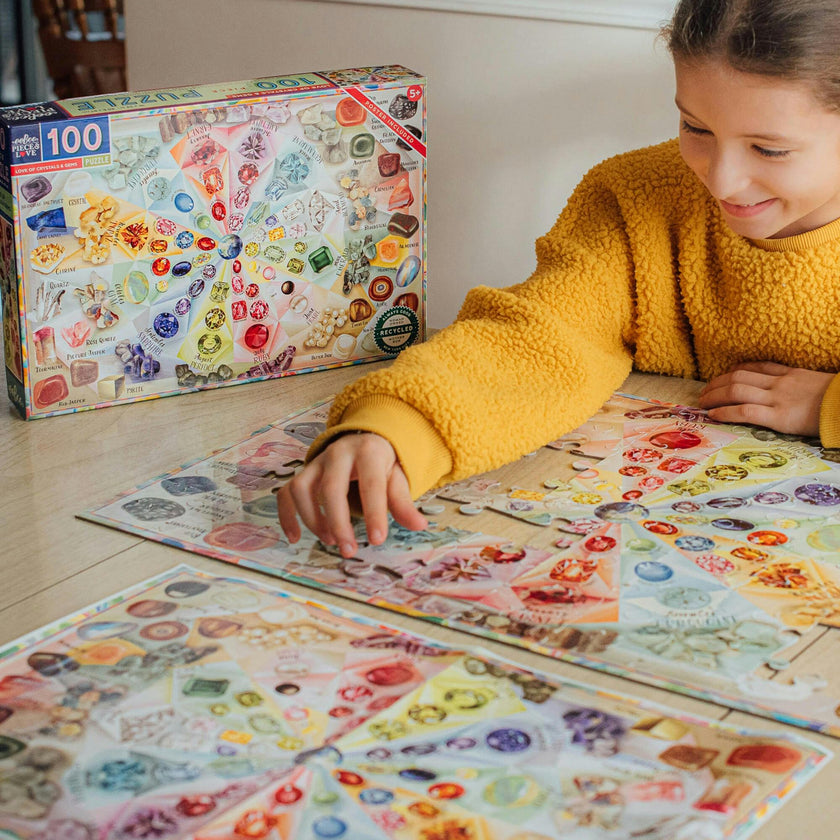 Love Of Crystals & Gems - 100 Piece Puzzle