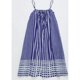 BALI STRIPED DRESS BLUE & WHITE