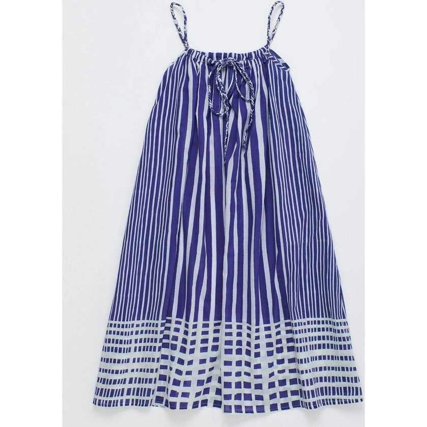 BALI STRIPED DRESS BLUE & WHITE