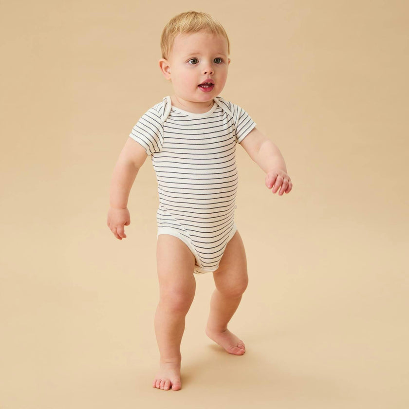 Short Sleeve Bodysuit - White