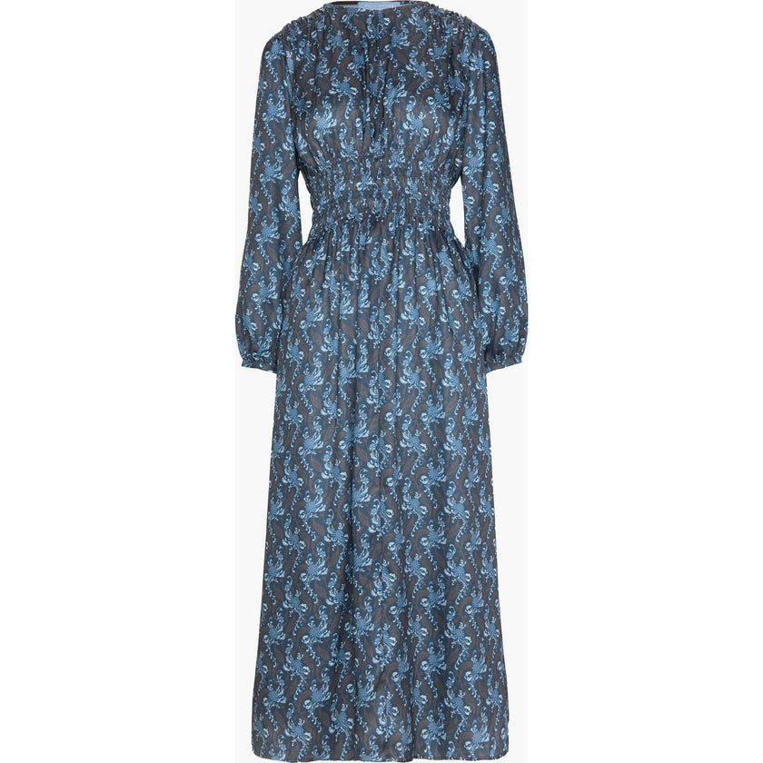 The Rosely Dress - Navy Cala Paisley