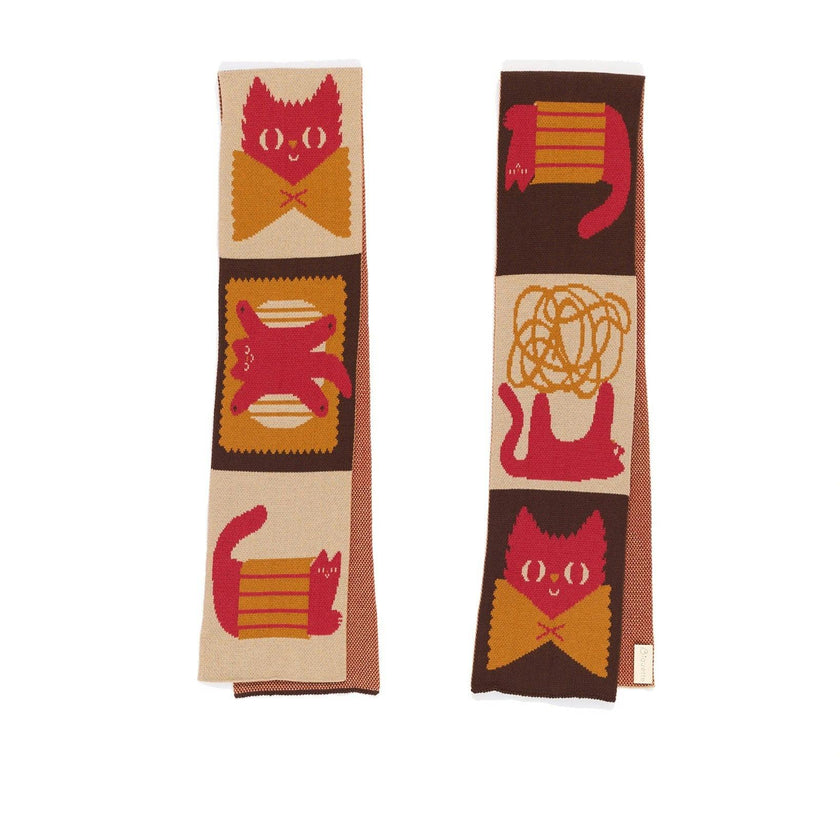 Pasta Cat Mini Scarf