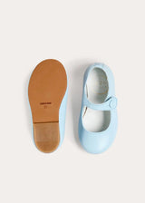 Leather Mary Jane Shoes in Sky Blue (24-35EU)