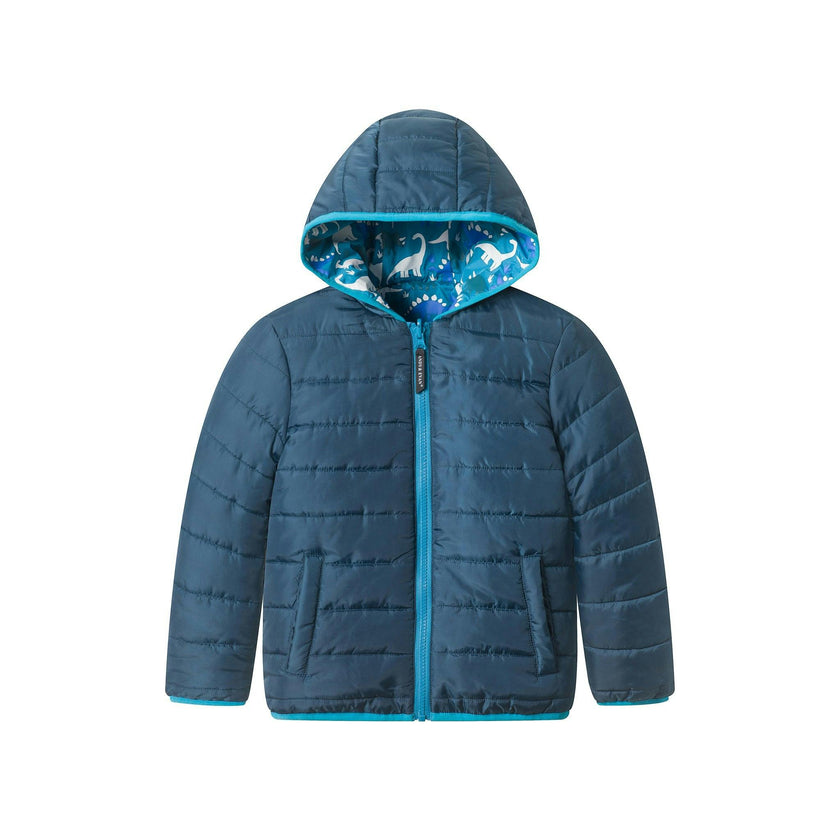 Reversible Color-Changing Puffer Jacket | Dino Adventure