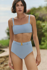 Lucia Bralette Top in Powder Blue