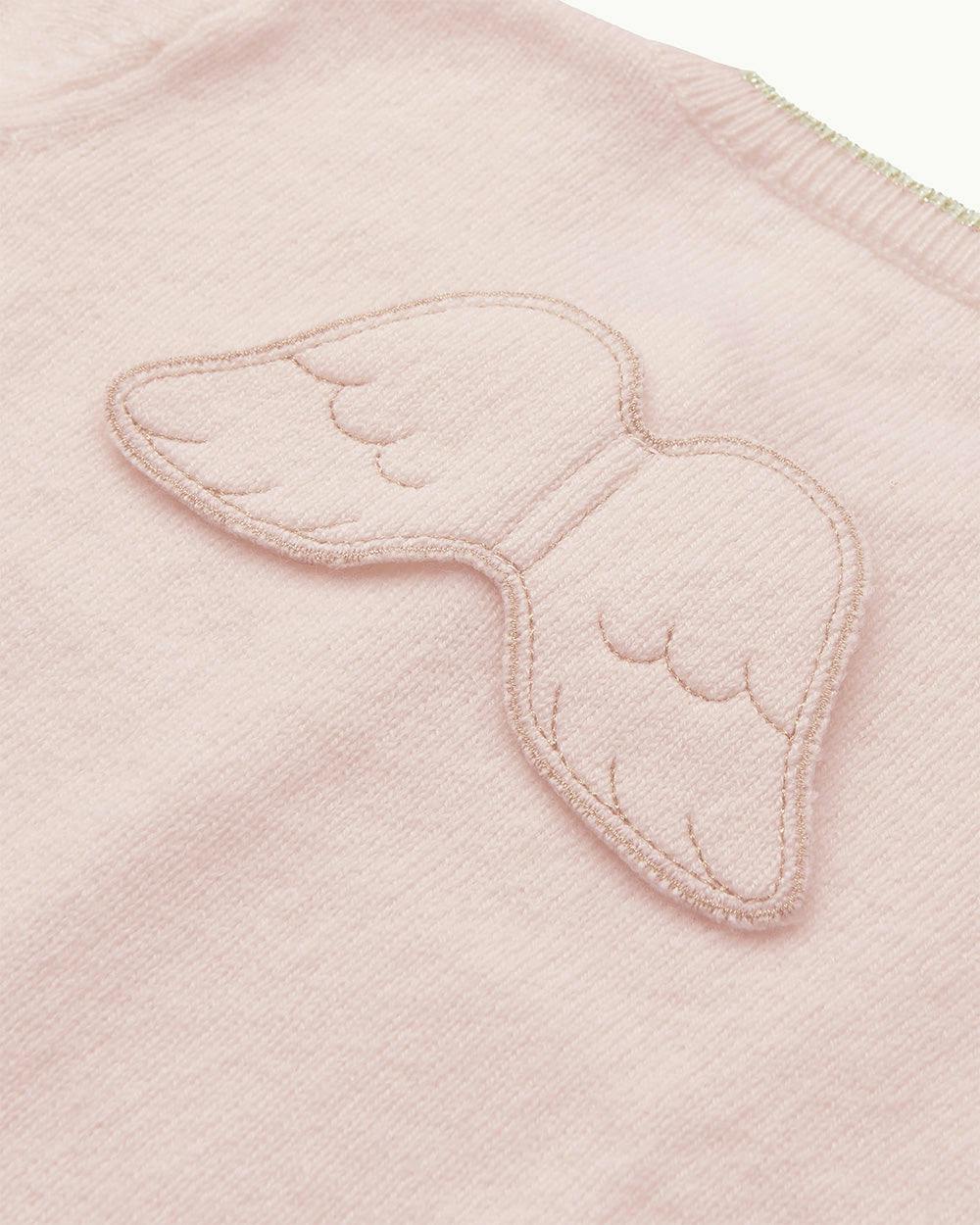 Cassandra Cashmere Angel Wing™ Cardigan - Pink