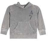 Kids Bolt Enzyme French Terry Hoodie - Coal