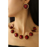 Enamel Ripple Necklace