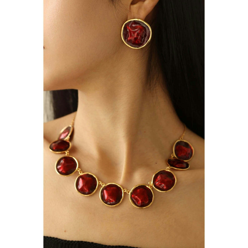 Enamel Ripple Necklace