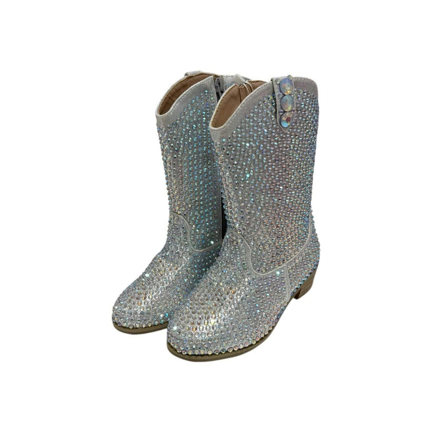 Silver Crystal Cowgirl Boots